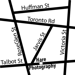 Map to Hare Photography